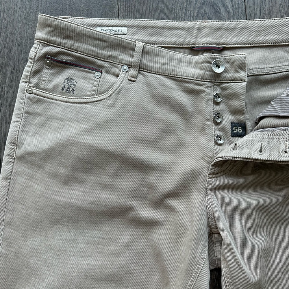 BRUNELLO CUCINELLI Tapered Garment-Dyed Stretch-Cotton Trousers